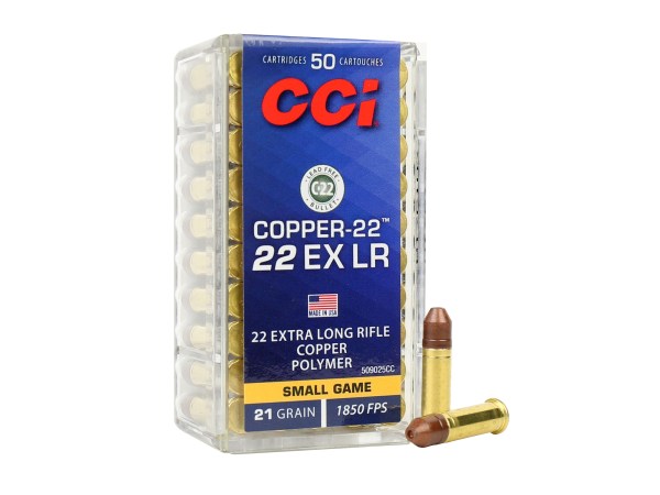 .22EXLR CCI Copper-22 21gr/1,36g Copper Polymer HP, 50 ks (509025CC)